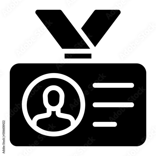 id card glyph icon