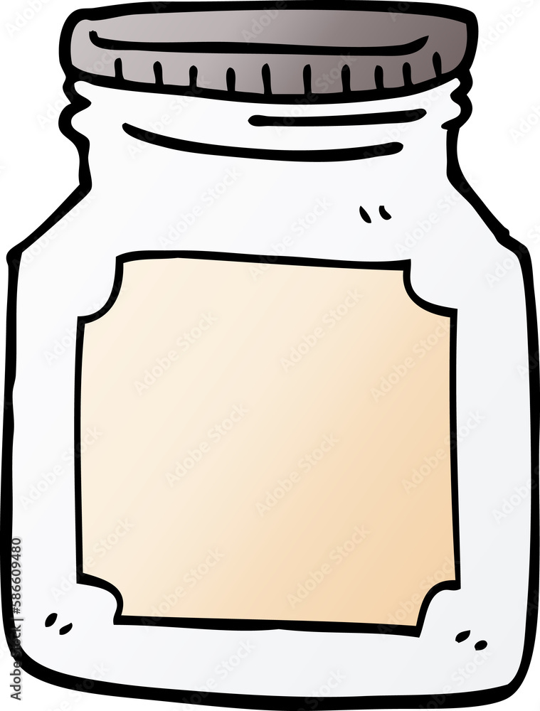 cartoon doodle storage jar cartoon doodle storage jar