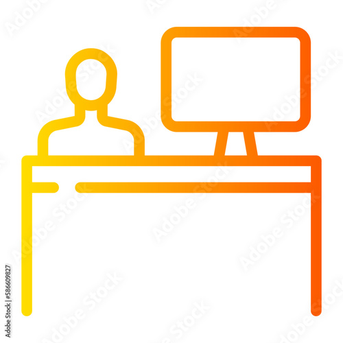 attendance gradient icon