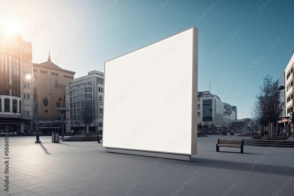 maximize your advertising potential with big banner mockup: perfect for digital signage, trade shows, events, conferences, retail displays, storefronts, exhibitions, and more. generative ai maximize your advertising potential with big banner mockup: perfect for digital signage, trade shows, events, conferences, retail displays, storefronts, exhibitions, and more. generative ai