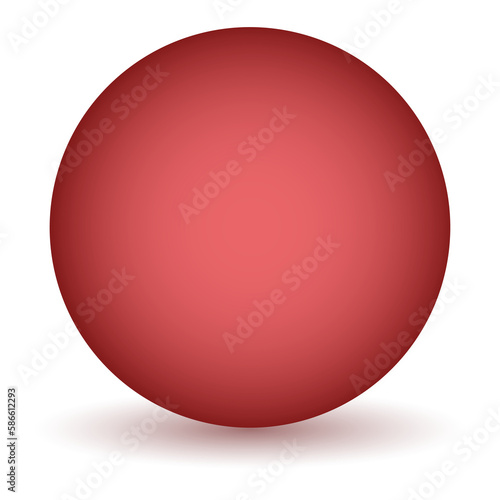 3d globe - red