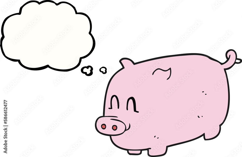 thought bubble cartoon pig thought bubble cartoon pig