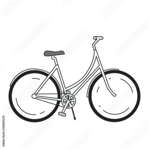 bicycle isolated on white