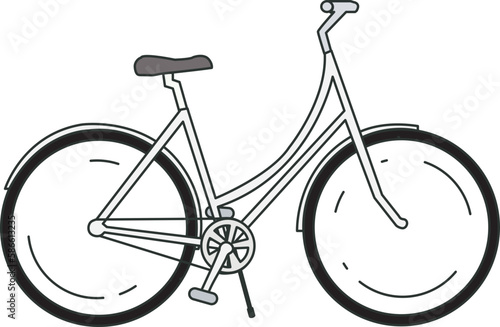 bicycle isolated on white