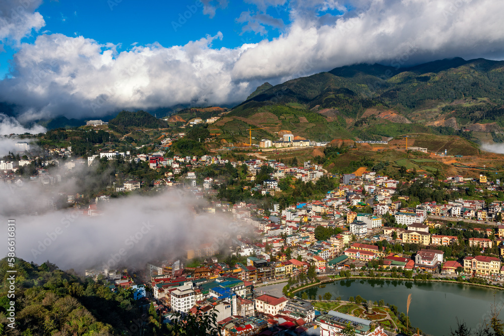 The beauty of Sapa Town in Vietnam
