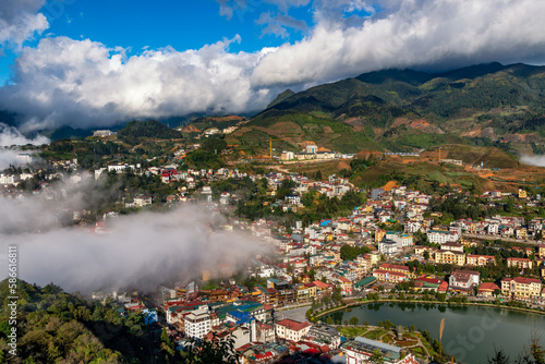 The beauty of Sapa Town in Vietnam