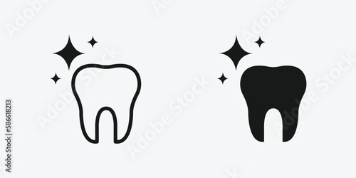 vector illustration of tooth icon
