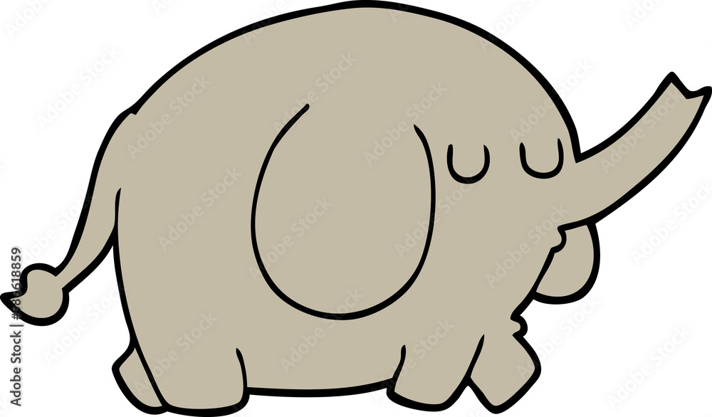 Fototapeta premium cartoon elephant