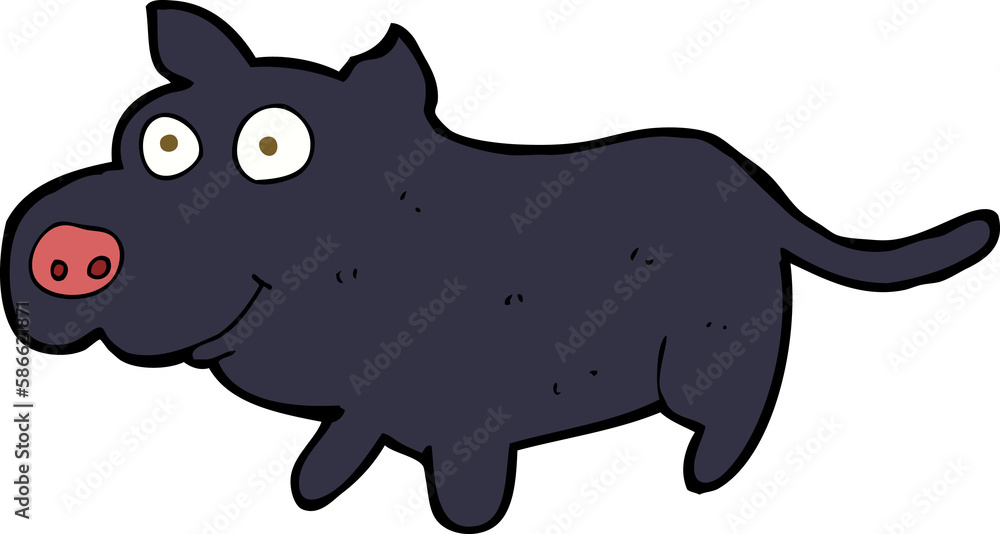 cartoon happy little dog cartoon happy little dog