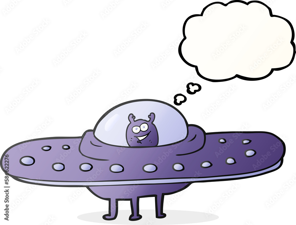 thought bubble cartoon flying saucer thought bubble cartoon flying saucer