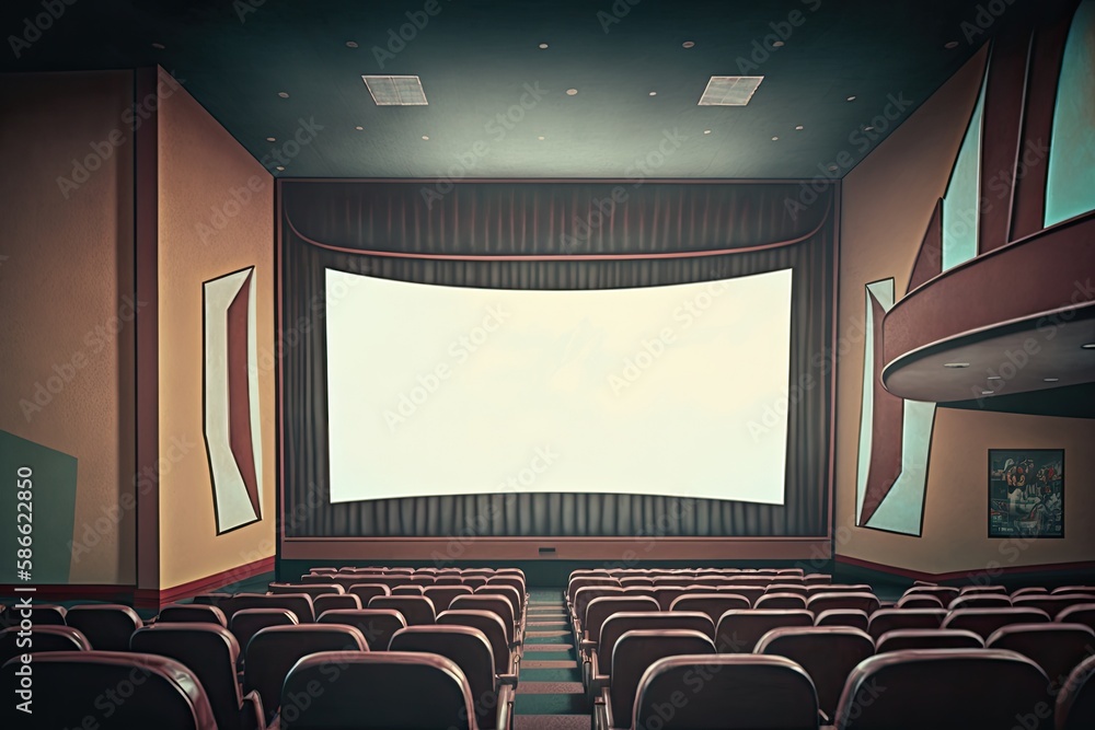 Obraz premium Empty movie theatre