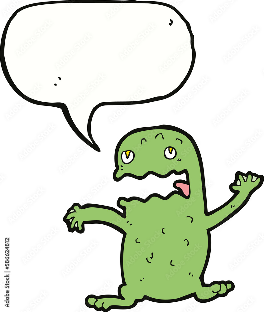 cartoon funny frog with speech bubble cartoon funny frog with speech bubble