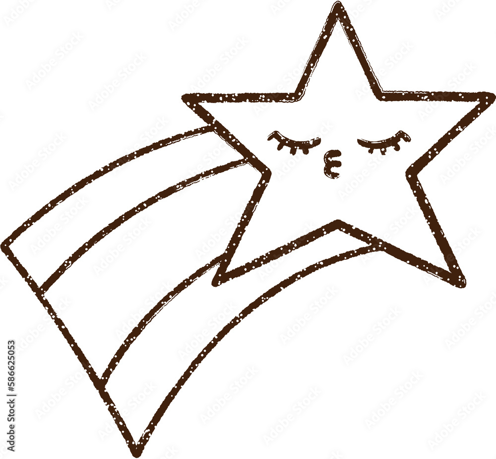 Star Charcoal Drawing Star Charcoal Drawing