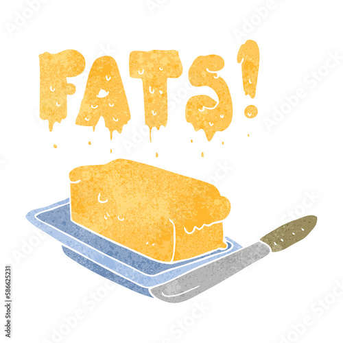 Φωτογραφία retro cartoon butter fats