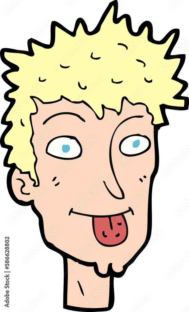 cartoon man sticking out tongue cartoon man sticking out tongue