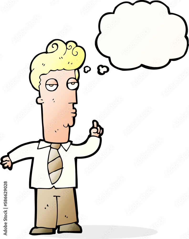 cartoon bored man asking question with thought bubble cartoon bored man asking question with thought bubble