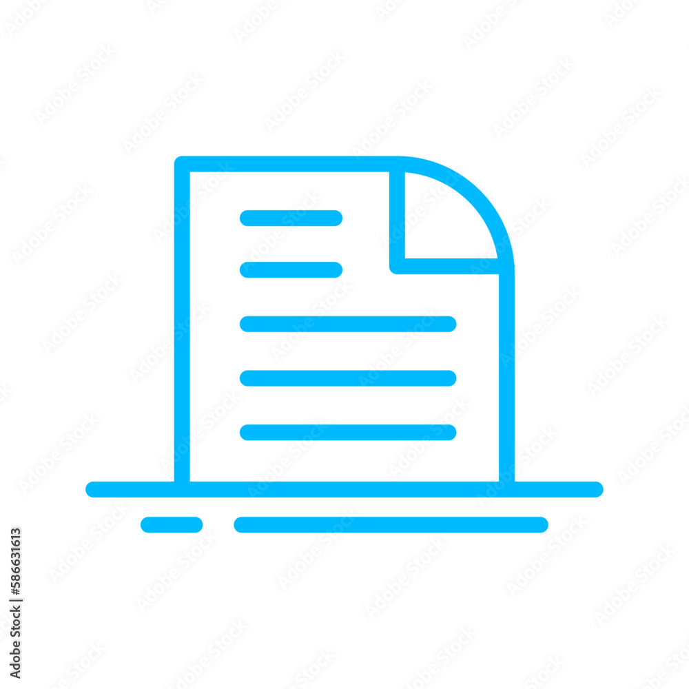 document business icon with black outline style. business, icon, symbol, note, vector, document, office. Vector illustration document business icon with black outline style. business, icon, symbol, note, vector, document, office. Vector illustration