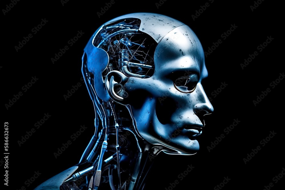 Advanced artificial intelligence for the future rise. Futurestic Robots. AI. Generative Ai Advanced artificial intelligence for the future rise. Futurestic Robots. AI. Generative Ai