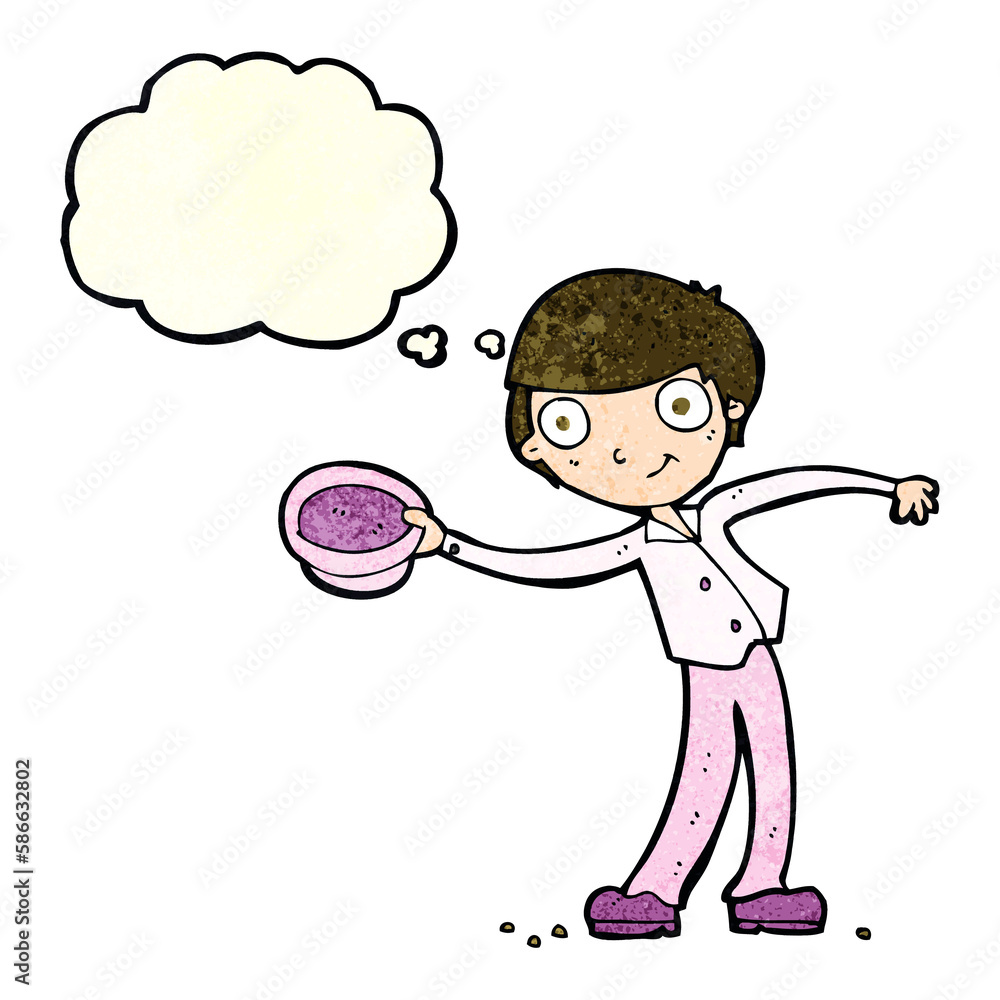 cartoon man tipping hat with thought bubble cartoon man tipping hat with thought bubble