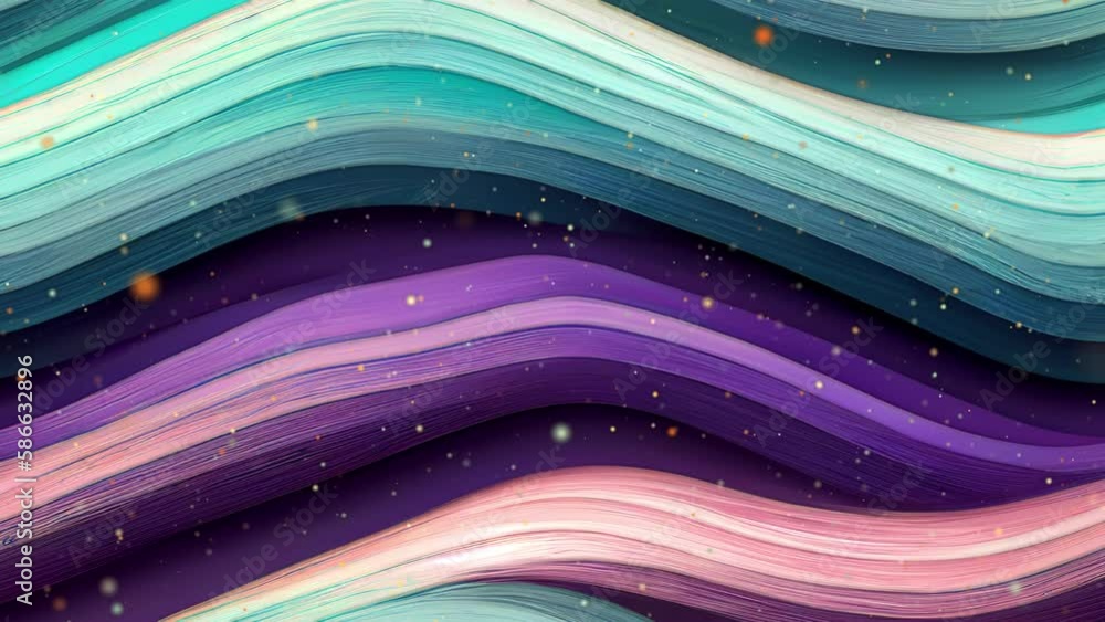 Animated video splash screen abstract computer render 3d simulation ...