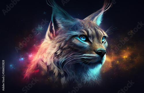 Spirit Animal - Lynx, Generative AI © Kadek
