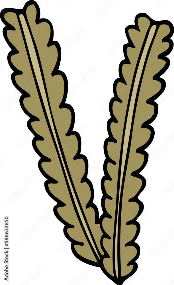 Fototapeta premium cartoon doodle wheat