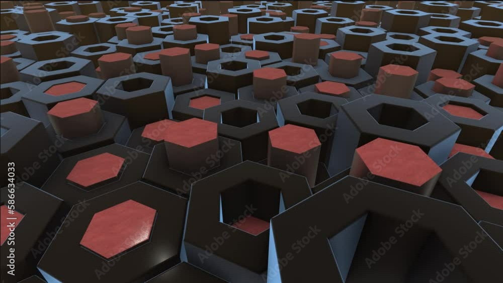 Animated video screensaver abstract computer render 3d simulation ...