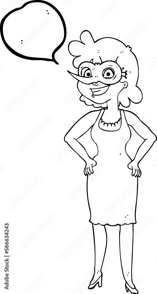 speech bubble cartoon woman wearing mask speech bubble cartoon woman wearing mask