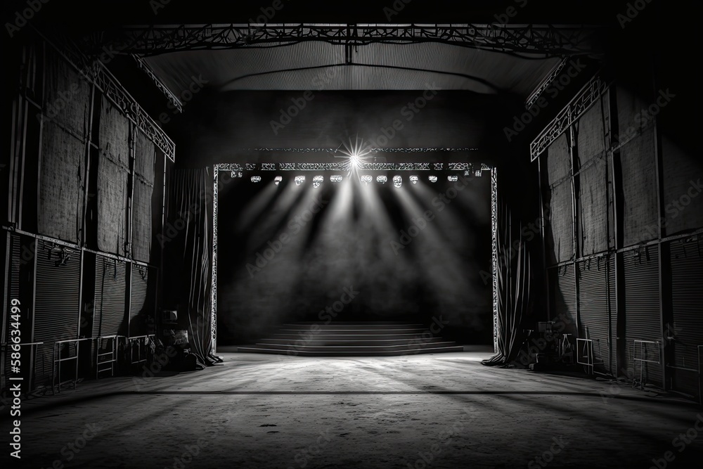Obraz premium Empty concert stage
