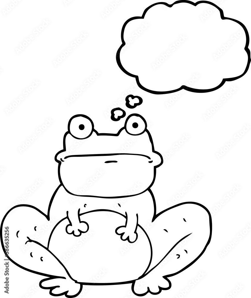 thought bubble cartoon frog thought bubble cartoon frog