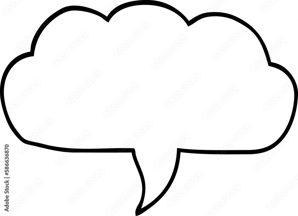 line drawing cartoon cloud speech bubble line drawing cartoon cloud speech bubble