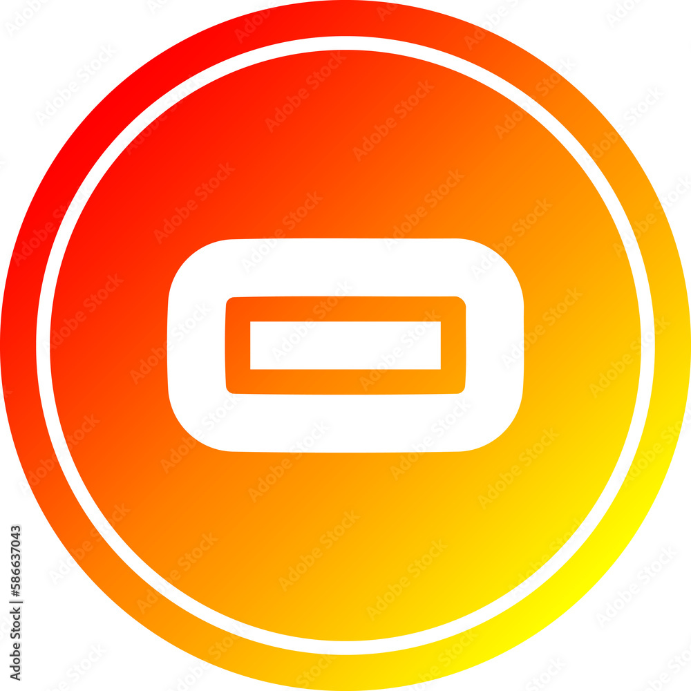 subtraction symbol circular in hot gradient spectrum subtraction symbol circular in hot gradient spectrum