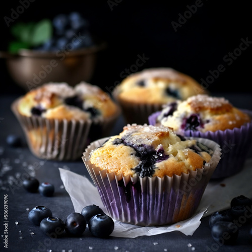 Muffins myrtilles