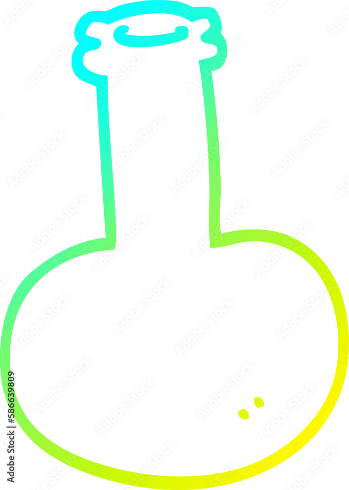 cold gradient line drawing cartoon glass bottle cold gradient line drawing cartoon glass bottle