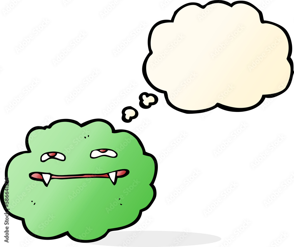 cartoon vampire cloud with thought bubble cartoon vampire cloud with thought bubble