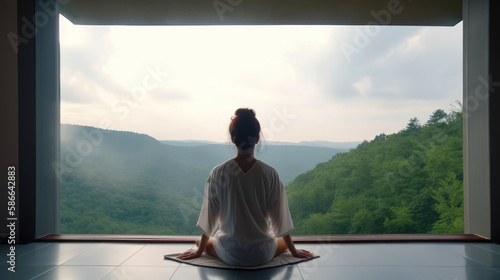 Young woman meditating. Gen...
