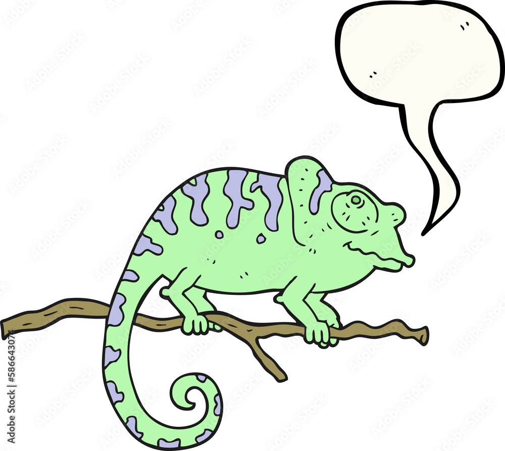 speech bubble cartoon chameleon speech bubble cartoon chameleon