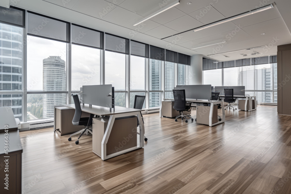 Modern, high-tech office space Modern, high-tech office space