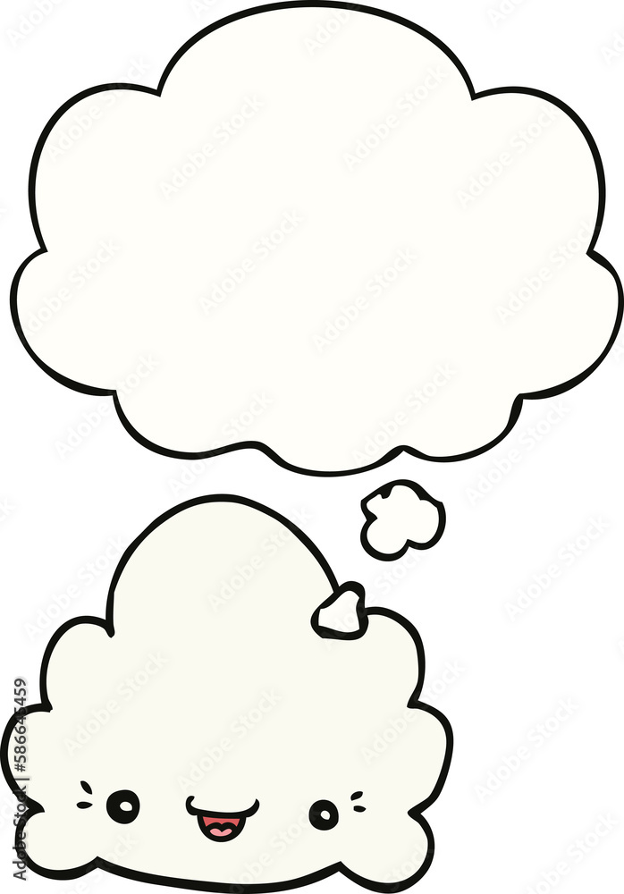 cartoon cloud and thought bubble cartoon cloud and thought bubble