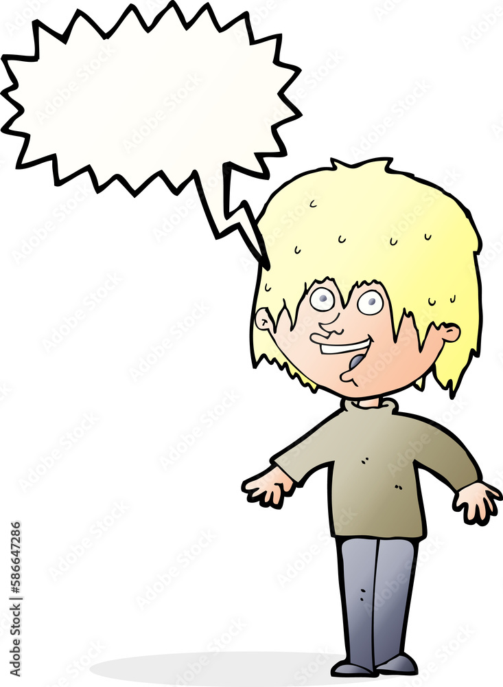 cartoon excited man with speech bubble cartoon excited man with speech bubble