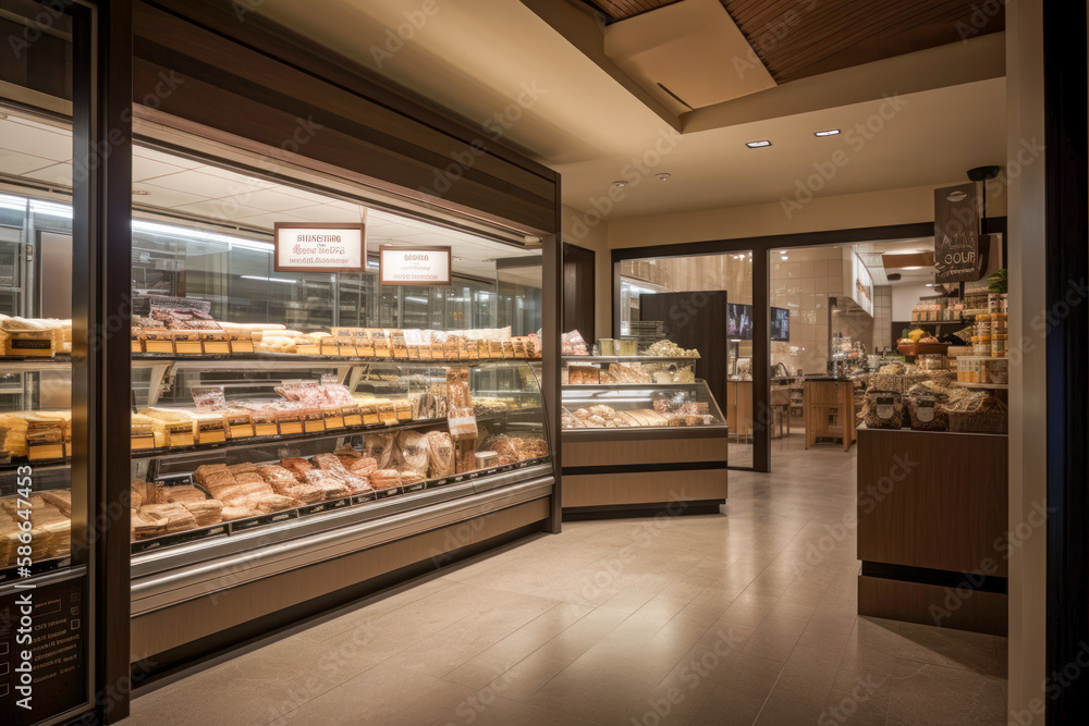 Contemporary Grocery Store Interior Design with Fresh Produce and ...