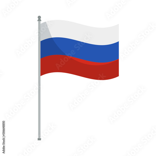 Free Download Flat Russian Flag - GFXLoad