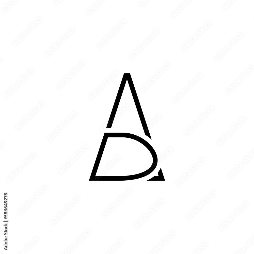Premium design Logo with initial, letter, alphabet AD for company branding and other Premium design Logo with initial, letter, alphabet AD for company branding and other