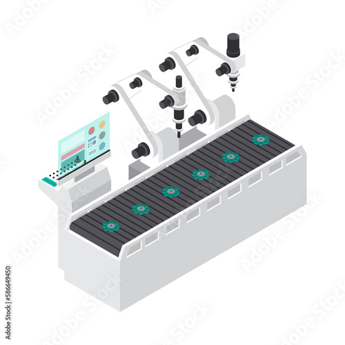 Isometric Industrial Robots