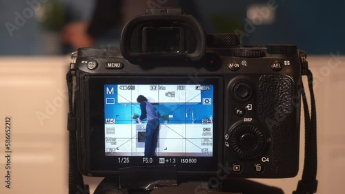 Wallpaper Mural Milan -  Photographer real estate - videos and photos of interiors of houses for sale - home staging in the kitchen and living room blue wall - professional photographic  shooting  indoor at home  Torontodigital.ca