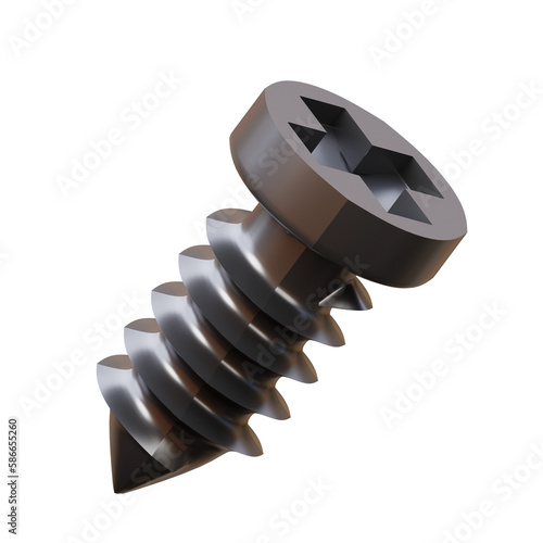 Screw 3D Illustration