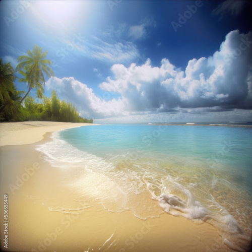 Une plage paradisiaque