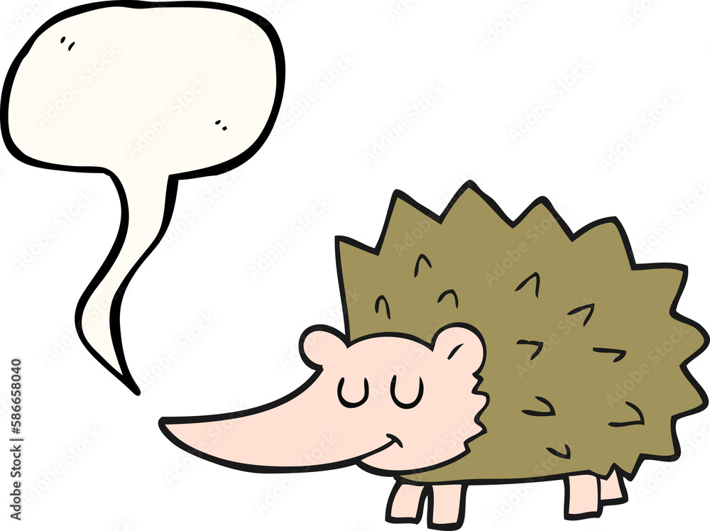 speech bubble cartoon hedgehog speech bubble cartoon hedgehog