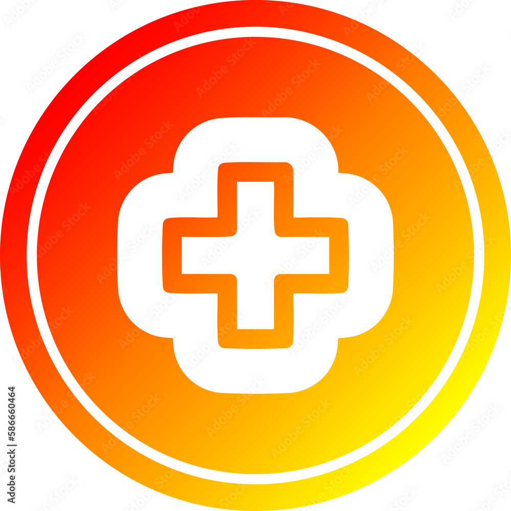 addition symbol circular in hot gradient spectrum addition symbol circular in hot gradient spectrum