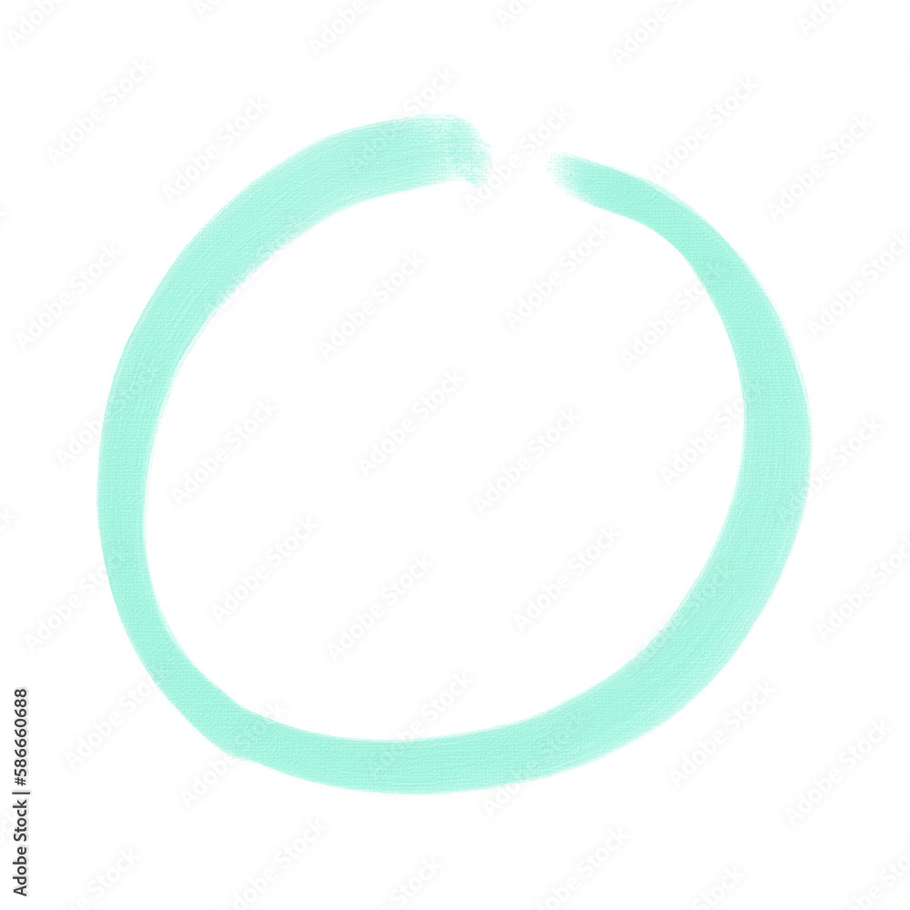 acrylic oil paint circle element_green mint acrylic oil paint circle element_green mint